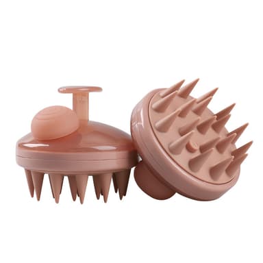 Hovedbundsmassager hårbørste, hårscrubber, shampoo børste Lyserød
