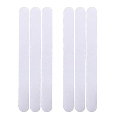 Anti-skrid bruser klistermærker PEVA Clear 38x2 cm 6-Pak