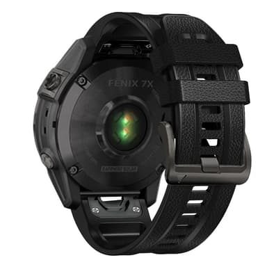 TPU urrem til Garmin Fenix7/6/5 22mm Sort