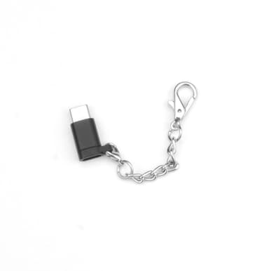 Micro USB til USB-C adapter - sort