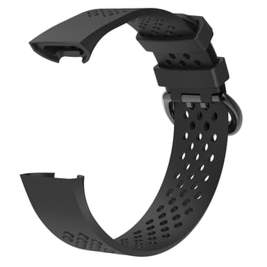 Fitbit Charge 3/4 armbånd silikone Sort (L)