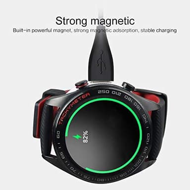 Huawei GT 2 Pro/Watch 3/Watch 4/GT3 Trådløs opladningsdock/magnetisk hurtigoplader Sort