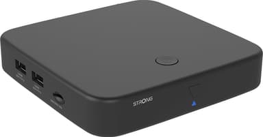 Strong Hybrid DVB-T2 og Android TV Box 4K UHD  streamingenhed (sort)