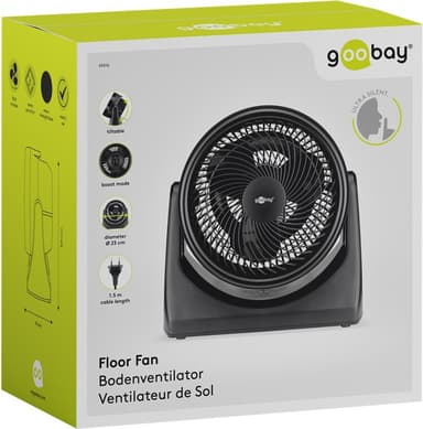9 tommer gulvventilator