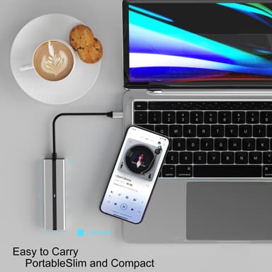 5-i-1 USB C Hub med SD/TF-kortlæser USB 3.0/2.0-porte