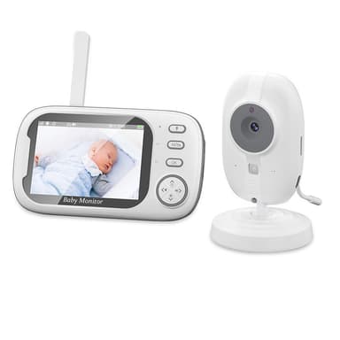 Videomonitor med kamera 2.4G transmission, 2-vejs lyd, infrarødt nattesyn