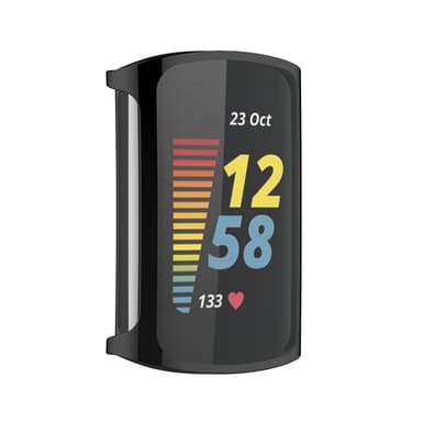 Skærmbeskytter beskyttelsescover til Fitbit Charge 5/6 Sort