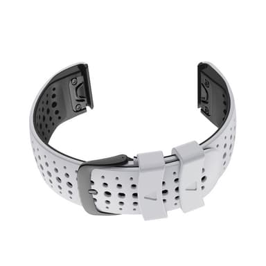 Urrem til Garmin Fenix 5/5 Plus/6/6X/6X Pro/Approach S62/Forerunner 22 mm Sort + Hvid