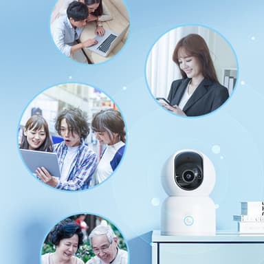 Trådløst sikkerhedskamera 3MP, 2-vejs lyd, AI-detektion