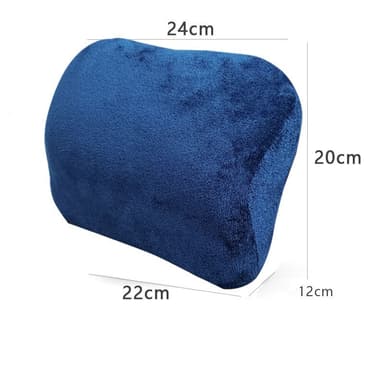 Memory Foam Car Nakkepude Nakkestøtte til kørsel Blå