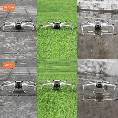 Drone propel stabilisator foldbart landingsstel til DJI Mini 3/Mini 3 Pro Grå