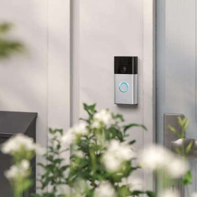 Ring Battery videodørklokke (mat nickel) + dørklokke (2. gen)