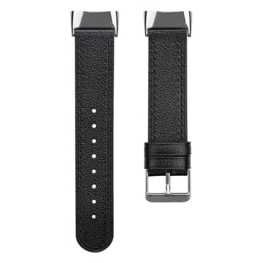 Læderarmbånd Fitbit Charge 5 armbånd læder Sort