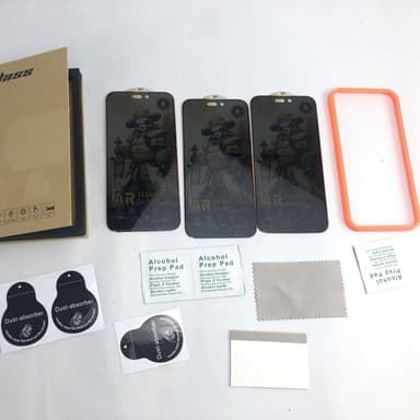 Skærmbeskytter til telefonbeskyttelse med høj klarhed, 3-pak anti-fingeraftryk iPhone 15 Pro Max