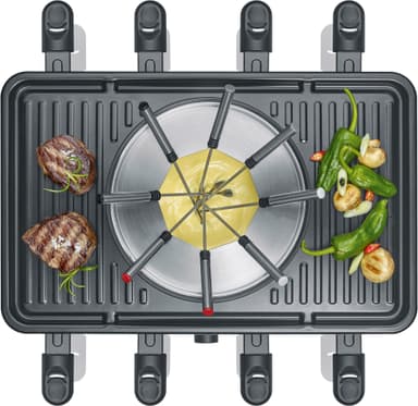 Severin raclette-fondue kombination RG 2347 (sort)