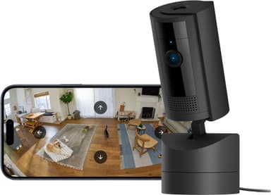 Ring Pan-Tilt indendørs sikkerhedskamera (sort)