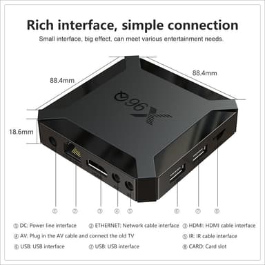 Smart TV -boks Android 10.0 4K 2GB + 16GB