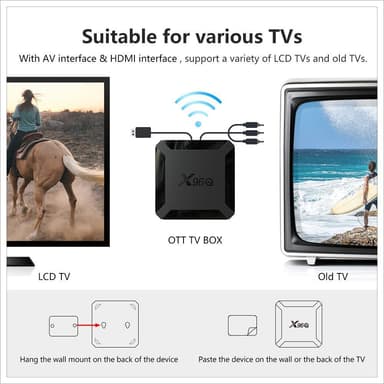 Smart TV -boks Android 10.0 4K 2GB + 16GB