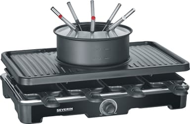 Severin raclette-fondue kombination RG 2347 (sort)
