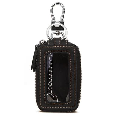 Bil nøglering Nøgle etui Holder pose Sort