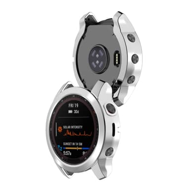 Anti-drop beskyttende urkasse cover til Garmin Forerunner 745 Sølv