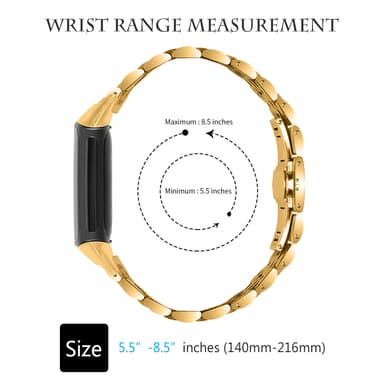 Fitbit Charge 5 armbånd i rustfrit stål guld