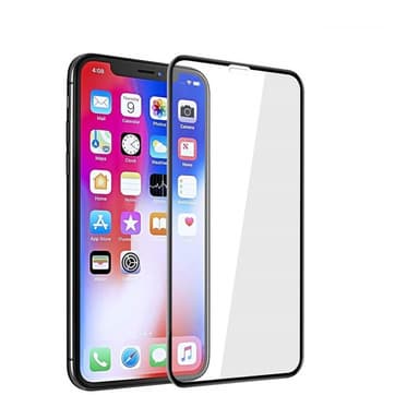 Skærmbeskytter iPhone XR Hærdet Glas Sort