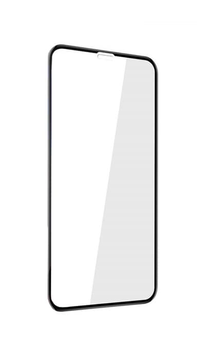 Skærmbeskytter iPhone XR Hærdet Glas Sort