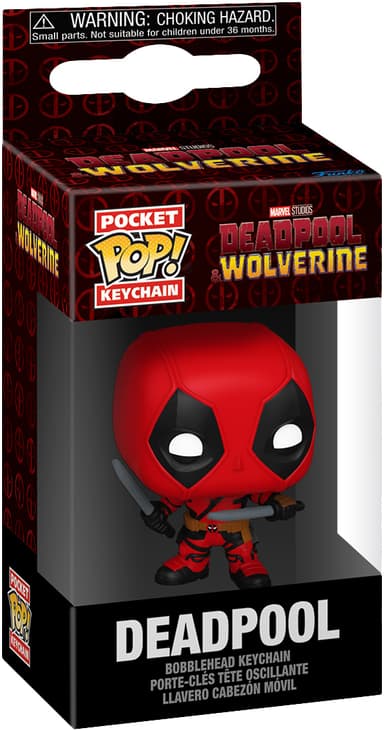 Funko Deadpool Wolverine nøglering (Deadpool med sværd)