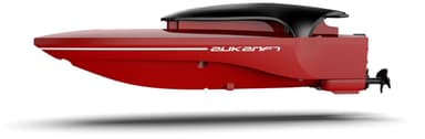 2.4G Mini SpeedBoat - Radiostyret motorbåd, rød