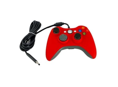 Håndcontroller til Xbox 360 (rød)