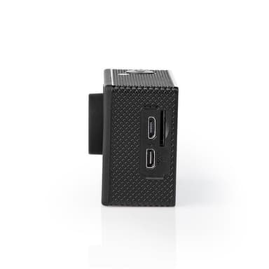Nedis Action Cam | Enkelt Skærm | 4K@30fps | 16 MPixel | Vandtæt op til: 30.0 m | 90 min | Wi-Fi | App tilgængelig til: Android™ / IOS | Montering inkluderet | Sort
