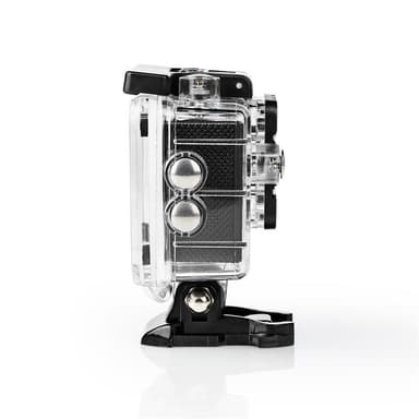 Nedis Action Cam | Enkelt Skærm | 4K@30fps | 16 MPixel | Vandtæt op til: 30.0 m | 90 min | Wi-Fi | App tilgængelig til: Android™ / IOS | Montering inkluderet | Sort