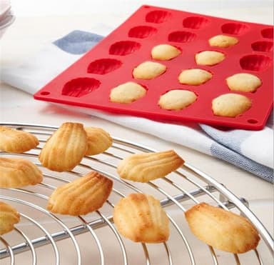 Silikone bageform, Madeleine cookies