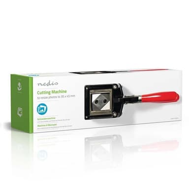 Nedis Pasfoto Cutters | 35 x 45 mm | Metal | Rød / Sort
