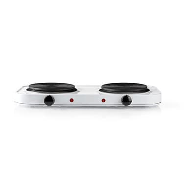 Nedis Elektrisk Kogeplade | Kogeplader: 2 | 2000 W | Overophedningsbeskyttelse | Hvid