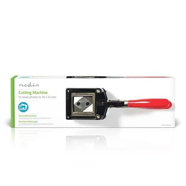 Nedis Pasfoto Cutters | 35 x 45 mm | Metal | Rød / Sort