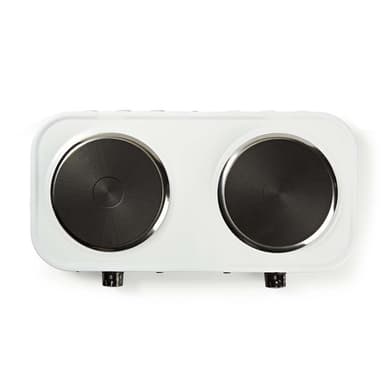 Nedis Elektrisk Kogeplade | Kogeplader: 2 | 2000 W | Overophedningsbeskyttelse | Hvid