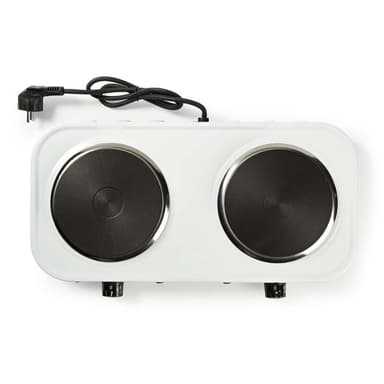 Nedis Elektrisk Kogeplade | Kogeplader: 2 | 2000 W | Overophedningsbeskyttelse | Hvid