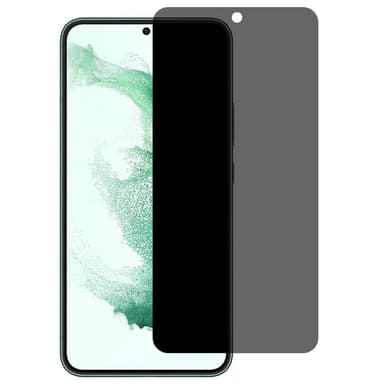 SKALO Samsung Galaxy S22 Plus Privacy Hærdet Glas Skærmbeskyttelse - Svart