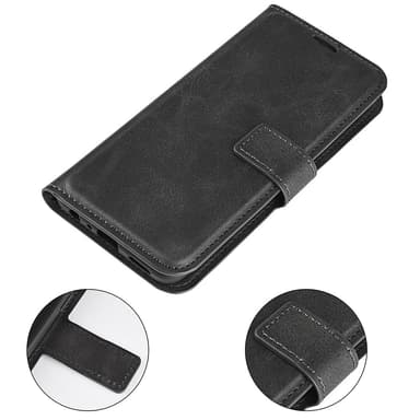 SKALO OnePlus Nord 4 Flip Cover m. pung i PU-læder - Sort