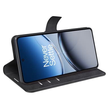 SKALO OnePlus Nord 4 Flip Cover m. pung i PU-læder - Sort