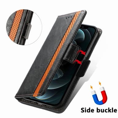 SKALO Google Pixel 9/9 Pro 002 Series CASENEO Premium PU-læderpung - Sort