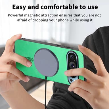 SKALO Google Pixel 9/9 Pro PU læder Hybrid Cover - Blå