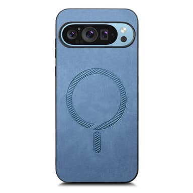 SKALO Google Pixel 9/9 Pro PU læder Hybrid Cover - Blå