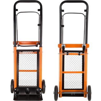 Kombineret sækkevogn med lad - orange