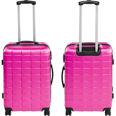 Kuffertsæt 3-dele hardcase - pink
