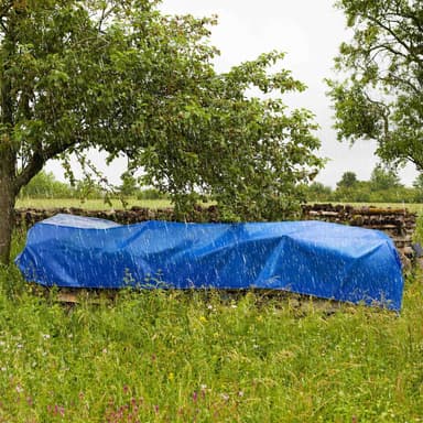 Presenning, vandtæt blå - 3 x 6 m