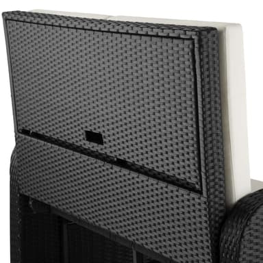 Rattan Havesofa Kreta - sort