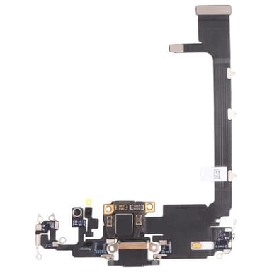 Opladningsstik til iPhone 11 pro max, Opladningsstik flexkabel, Sort